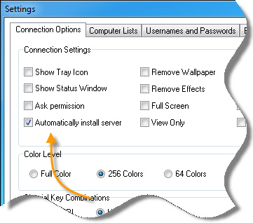 Remote Control Automatic Install Setting